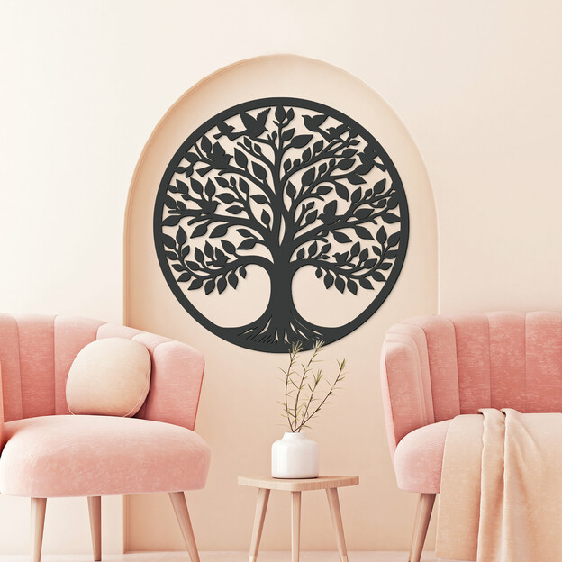 Wooden Tree of Life with Birds - Freedom