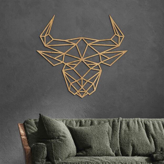 Geometric Wall Art - Zodiac Sign Taurus