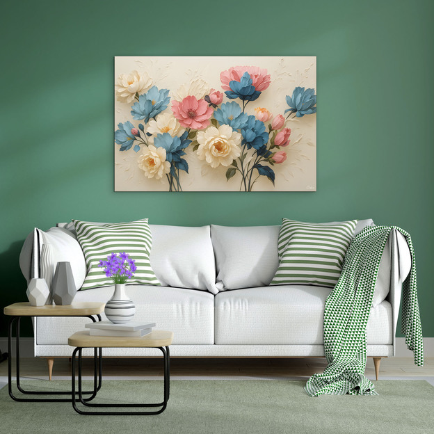 Pastel Flower Wall Art