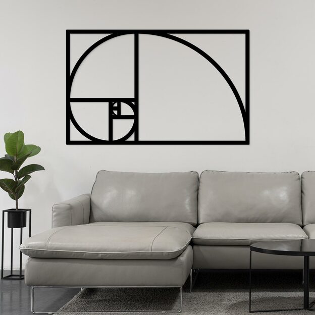 Wooden Wall Art - Golden Ratio