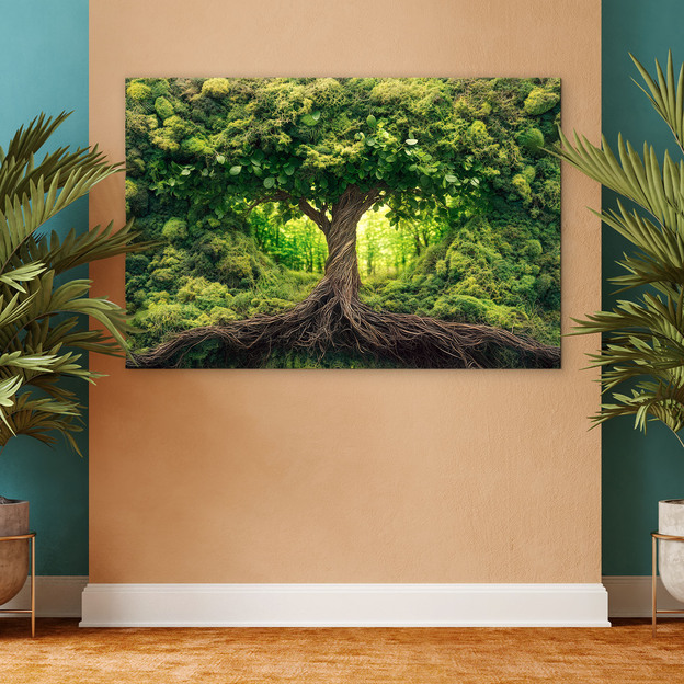 Green Tree of Life Wall Art - Gaia