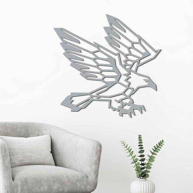 Polygonal Wall Art from Wood - Eagle