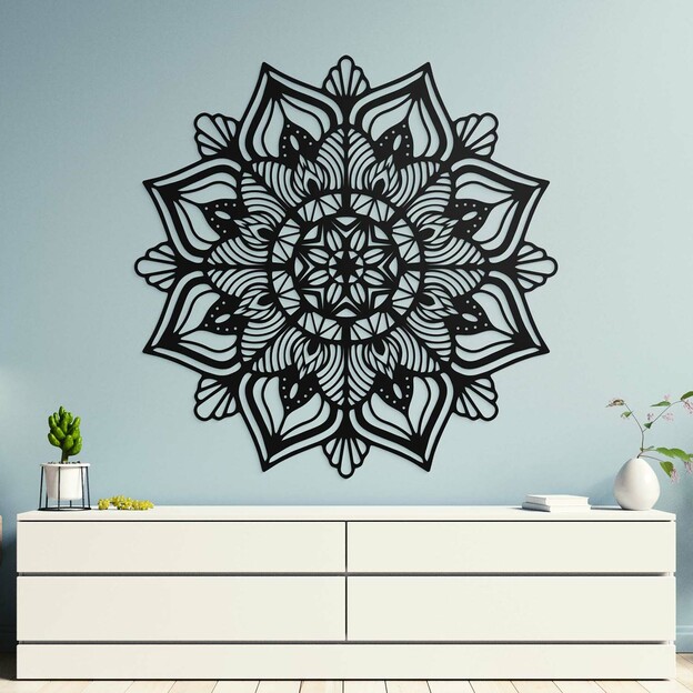 Wall Art - Wooden Family Mandala