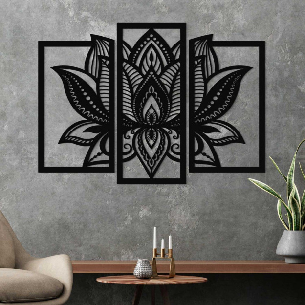 3-Piece Mandala Wall Art - Harmony