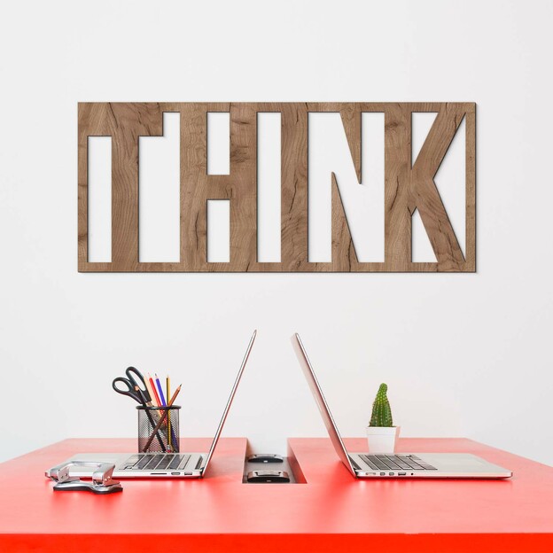 Wooden Wall Art - THINK