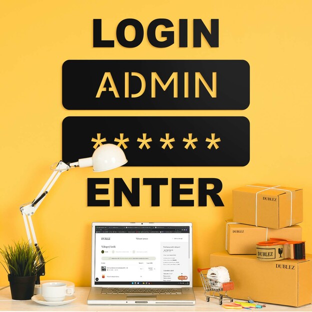 Wall Art Sticker for the Office - LOGIN ADMIN