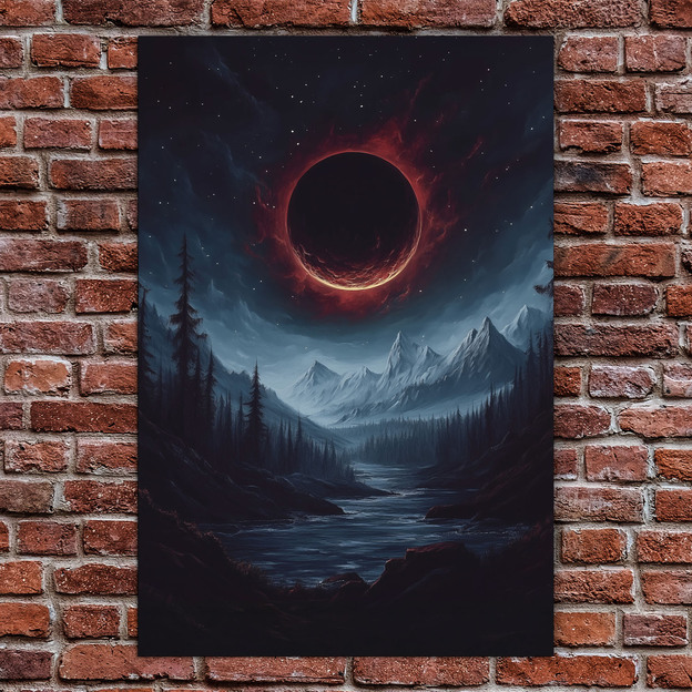 Wooden Wall Art - Solar Eclipse
