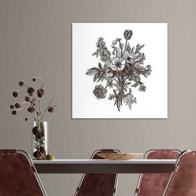 Modern Wall Art for the Living Room - Spring Flowers