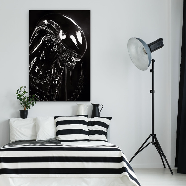 Black and White Movie Wall Art - Alien