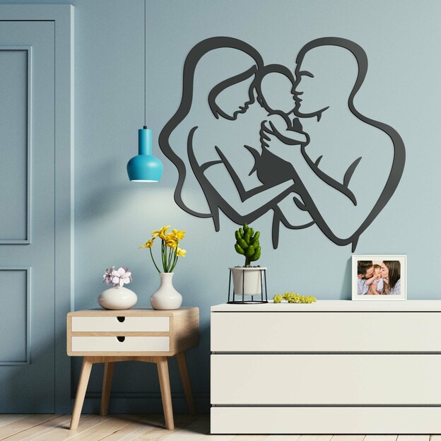 Wooden Wall Art - Family