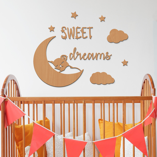 Wooden Wall Sticker for Kids Room - Koala