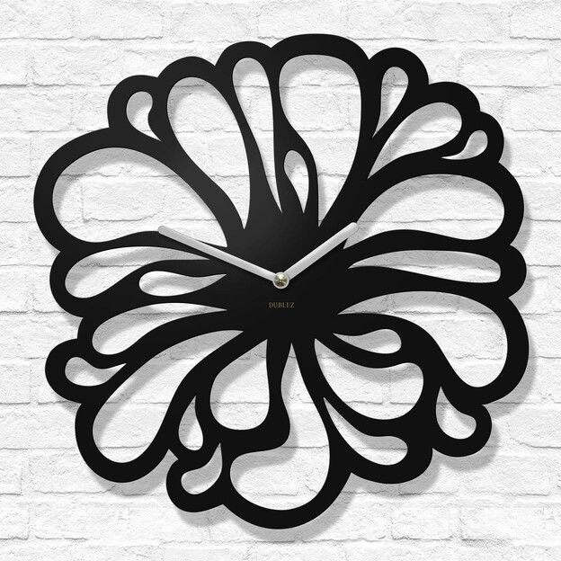 Wooden Wall Clock as Wall Art - Flower