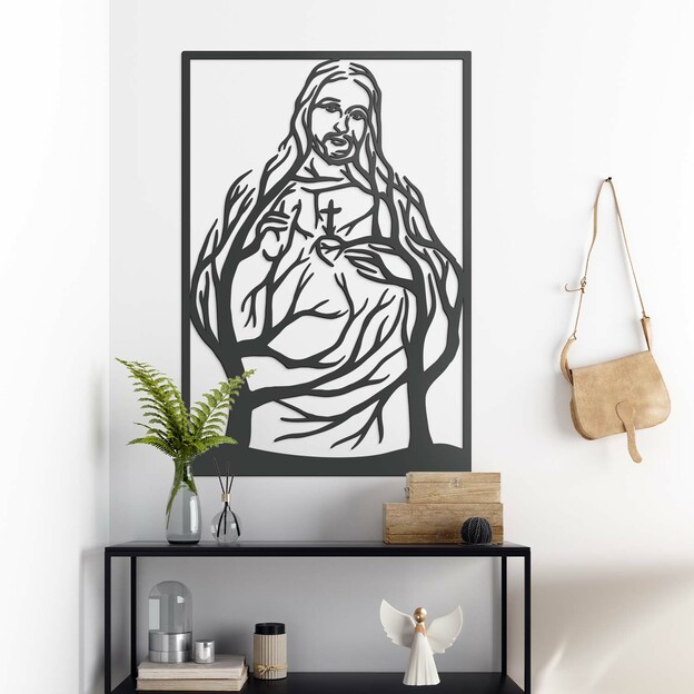 Wooden Wall Art - Sacred Heart of Jesus