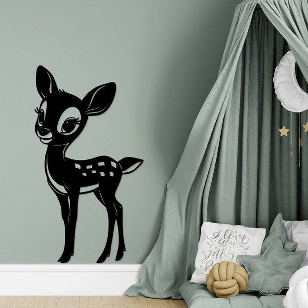 Children's Wall Art made from Wood - Bambi