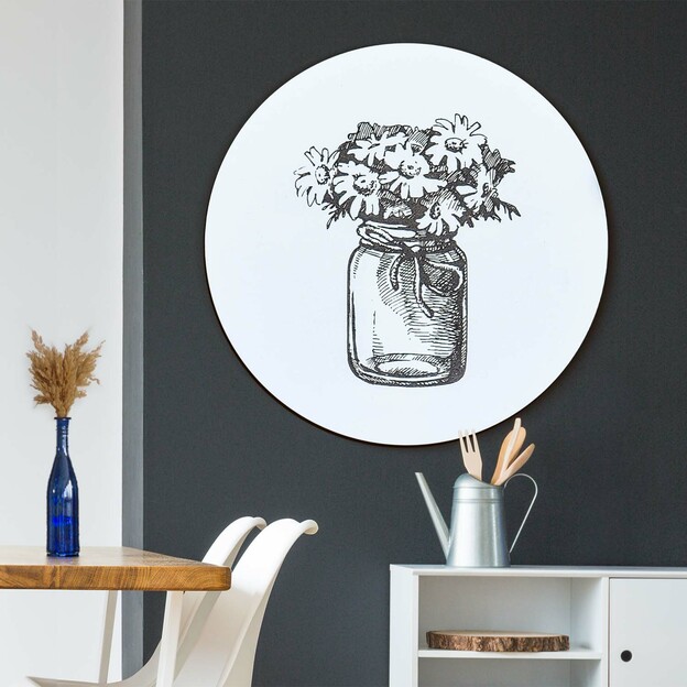 Wooden Picture for the Kitchen - Flowers