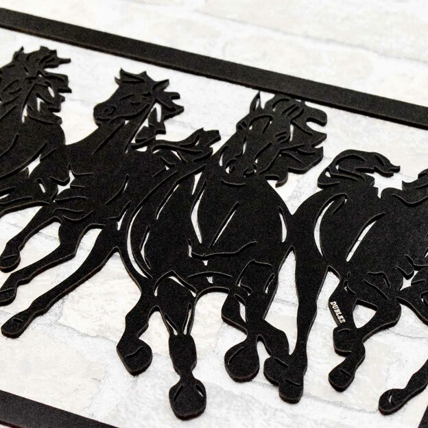 Wooden Wall Art - Galloping Horses