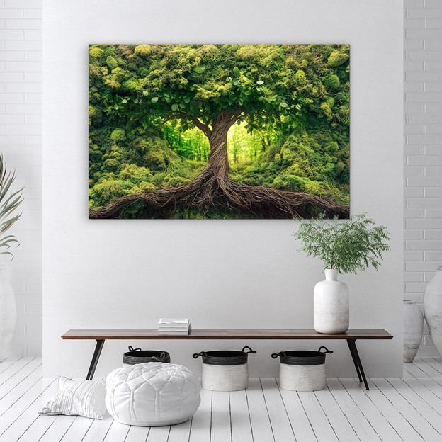 Green Tree of Life Wall Art - Gaia