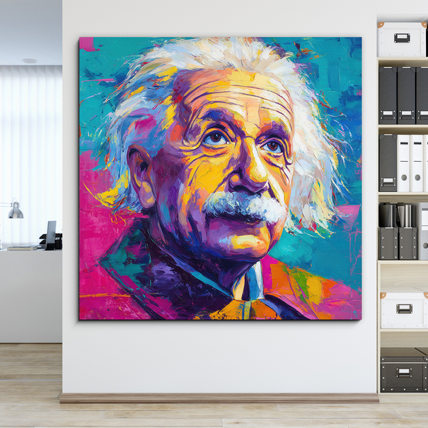 Pop art painting - Albert Einstein