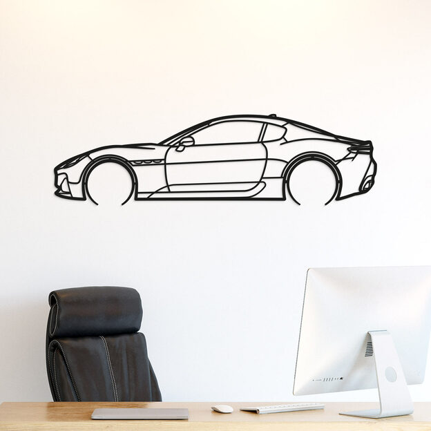 Modern Wall Art from Wood - Maserati