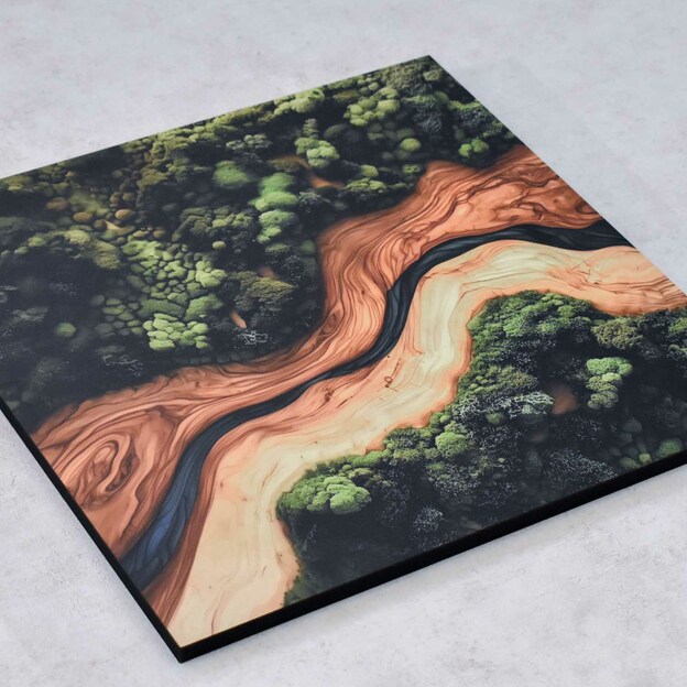 Colorful Wooden Wall Art - Abstract Forest