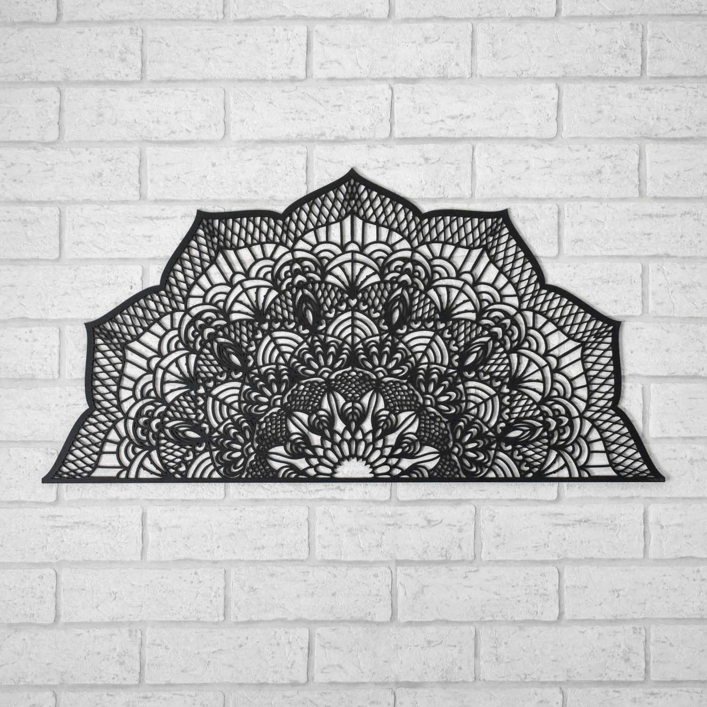Wooden Decoration - Charming Mandala | Black