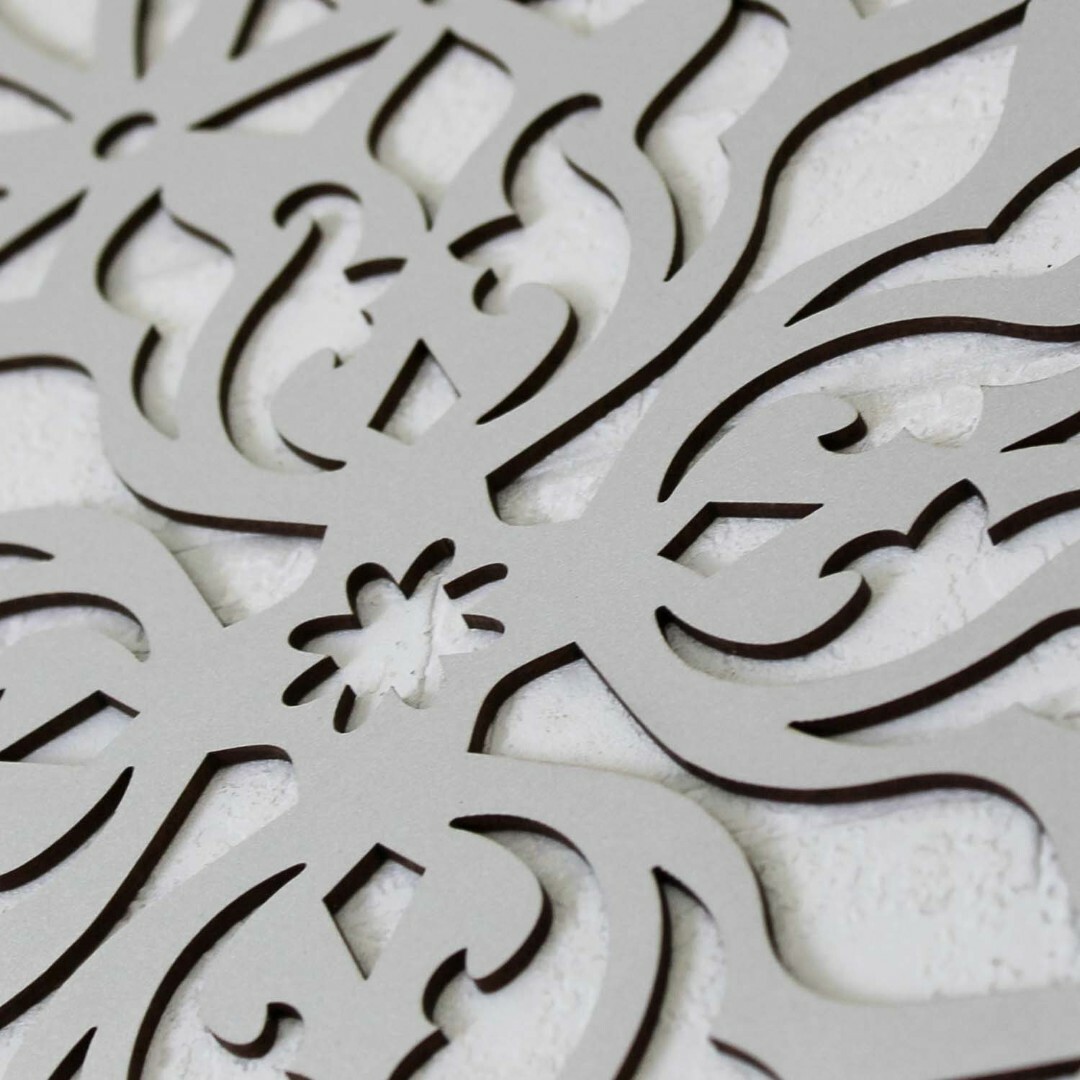 Wooden Mandala Wall Art - Passion | Silver