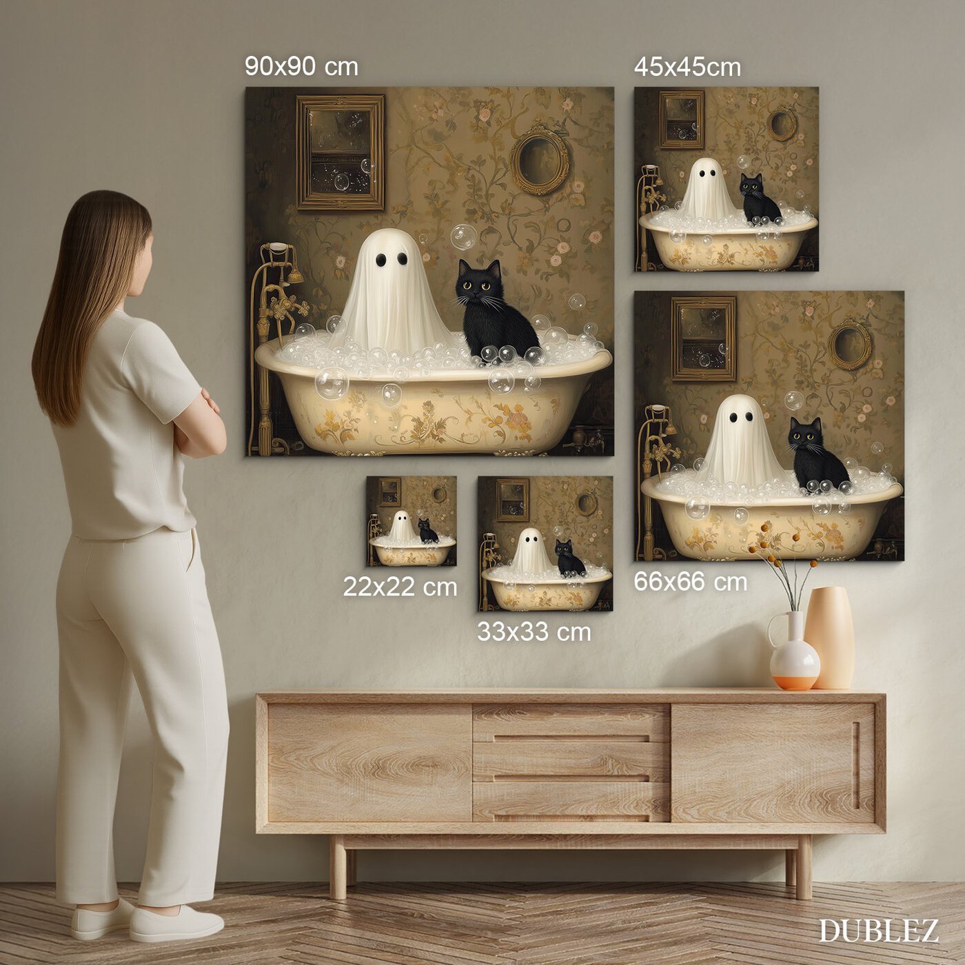 Halloween Wall Art for Kids - Ghost