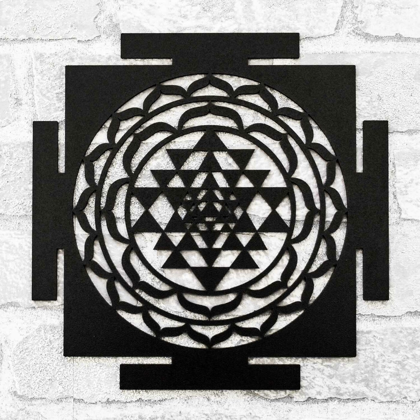 Harmonizáló mandala - Sri Yantra | Fekete