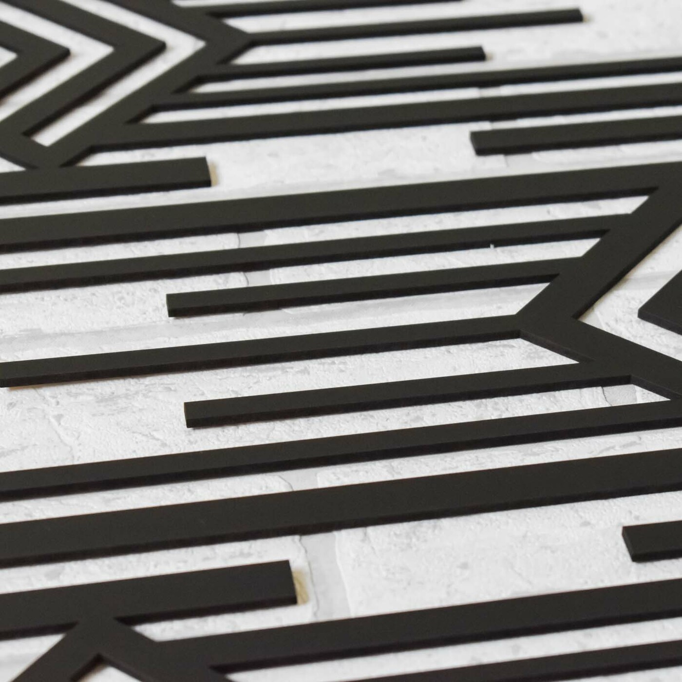 3D Abstract Panel - Exodus | Black