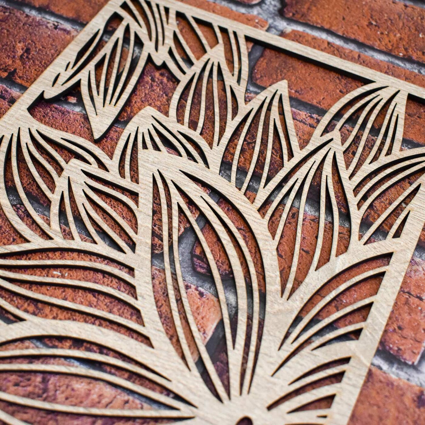 Cut-out Panel on the Wall - Water Lilies | Oak Sonoma