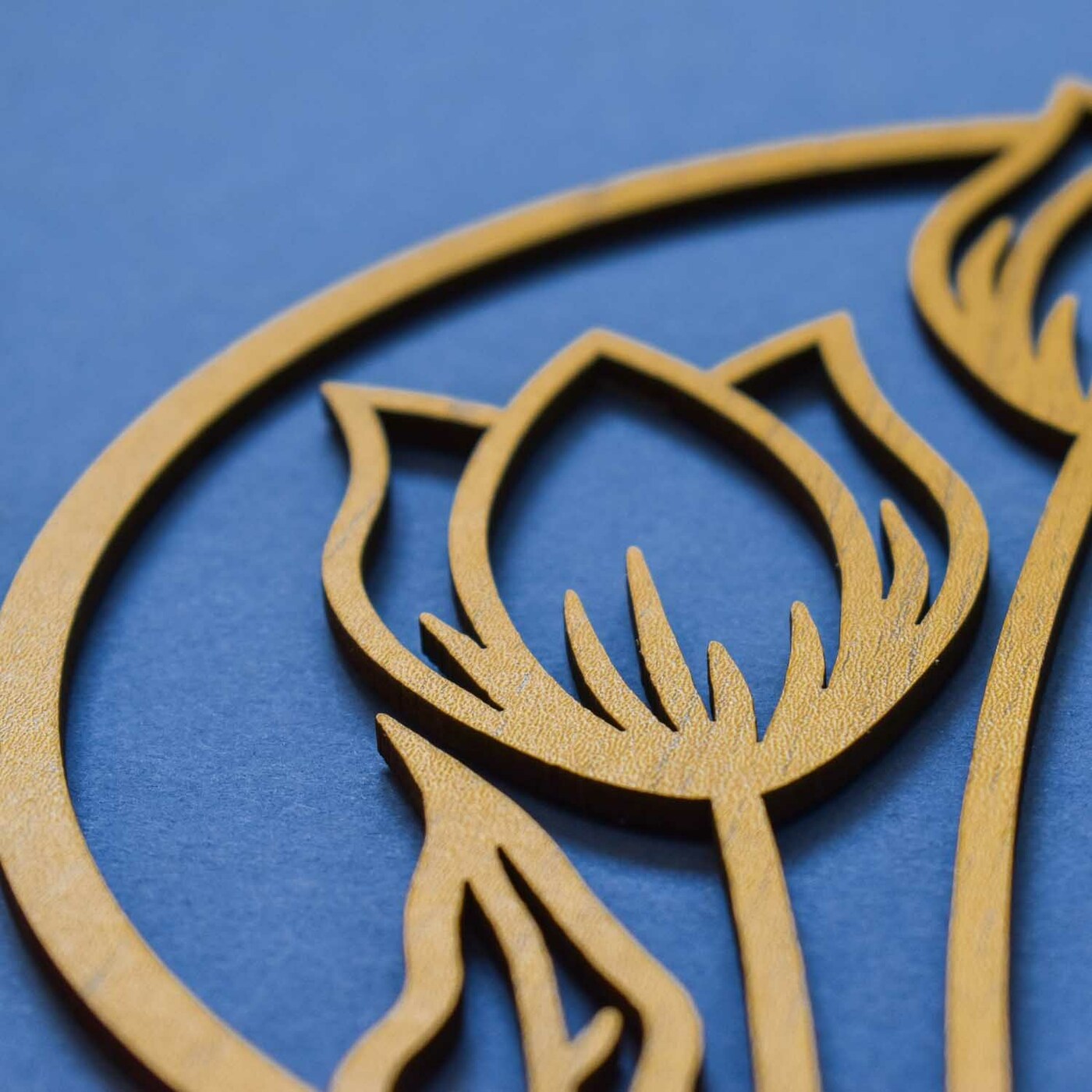 Modern Wall Art for the Kitchen - Flowers | Gold Craft Oak