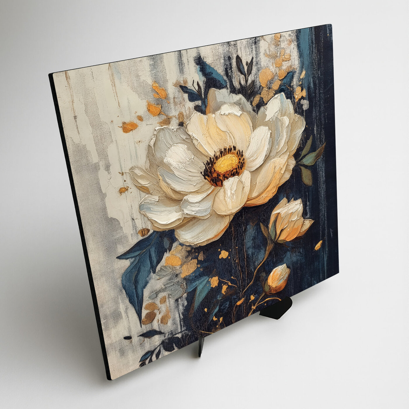 Wooden Wall Art - Painted Flower