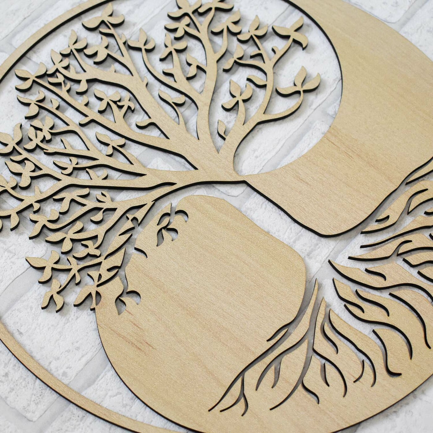 Wooden Tree of Life on the Wall - Symbiosis | Maple