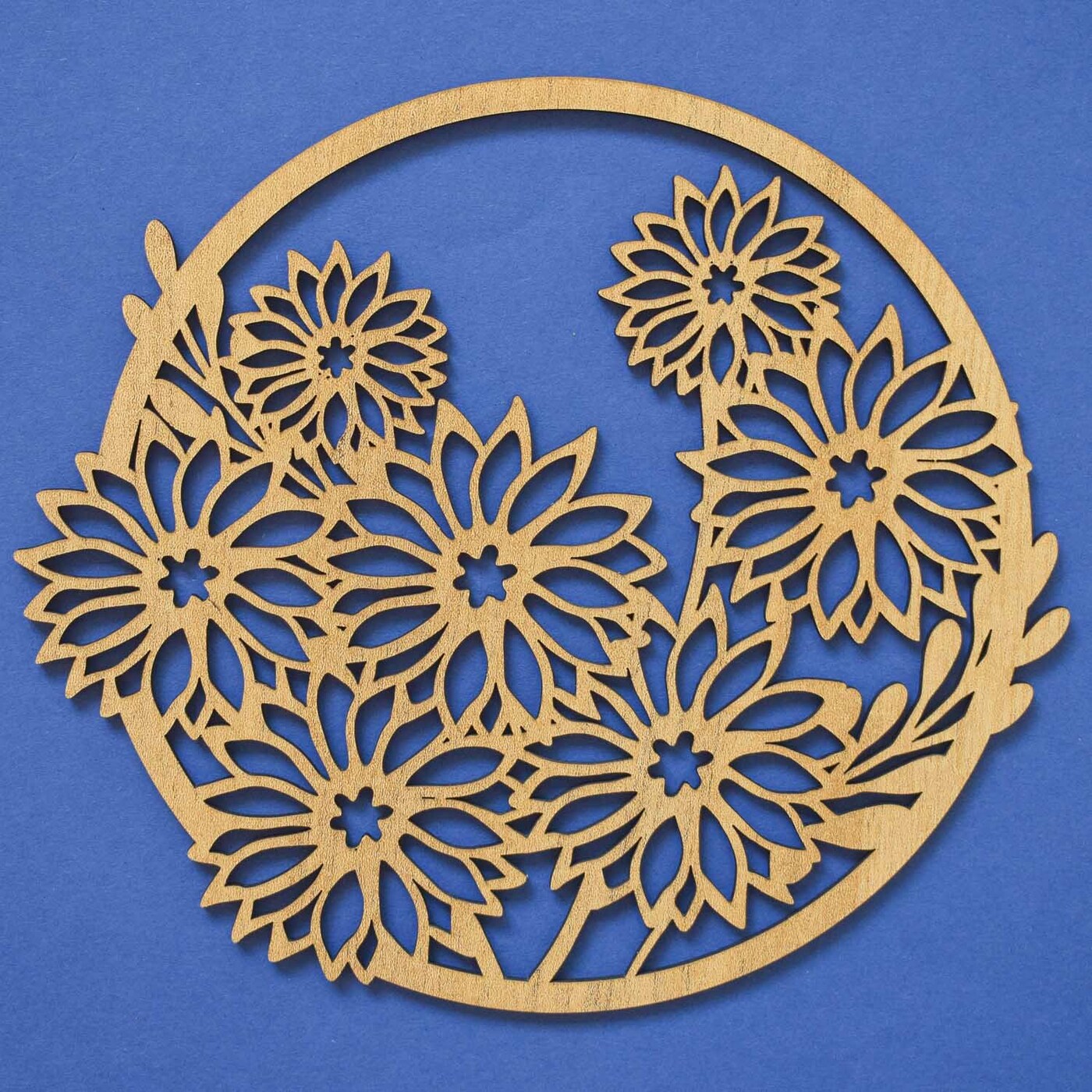 Modern Wall Art for the Kitchen - Flowers | Gold Craft Oak