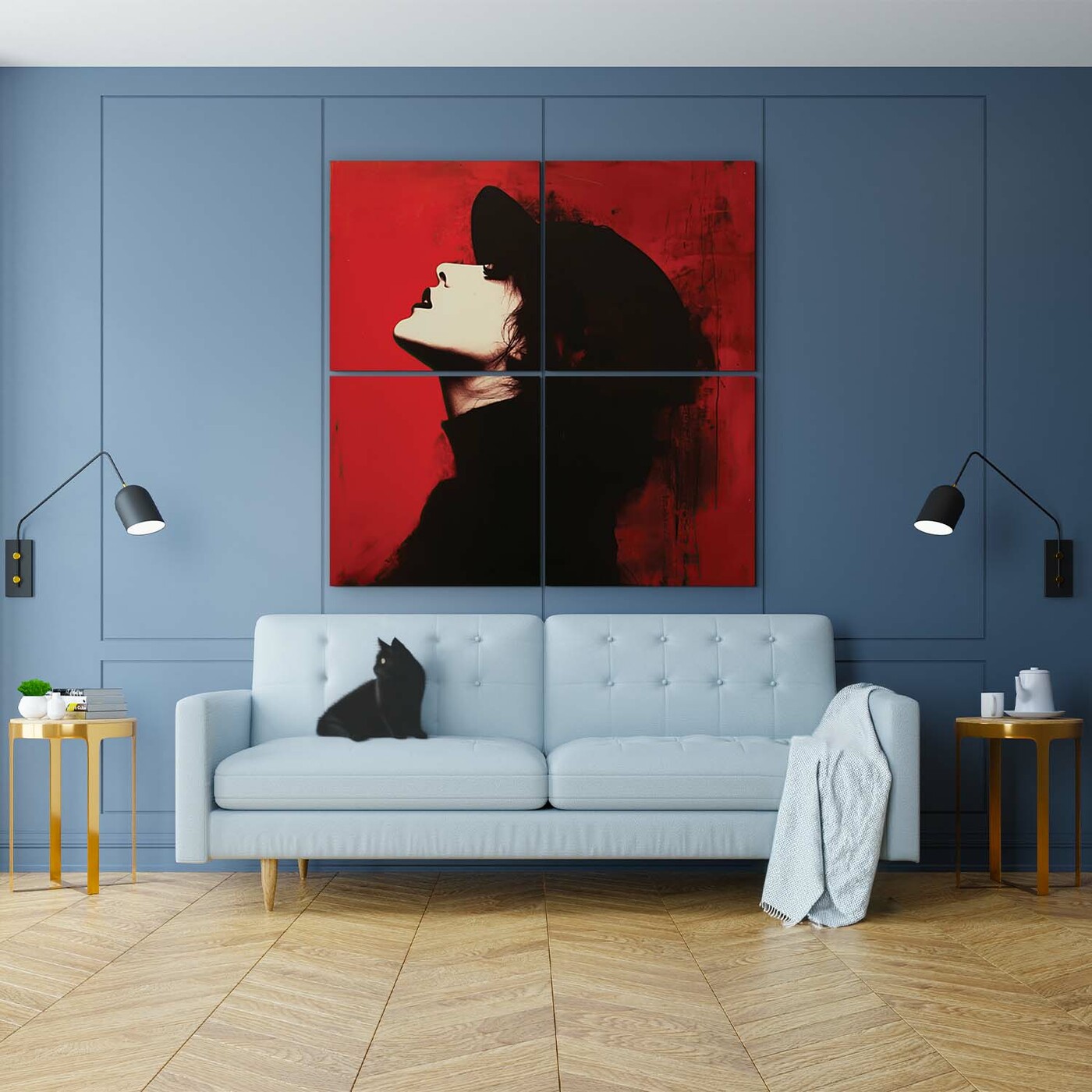 Wall Art of a Woman - Desire | 134x134 cm