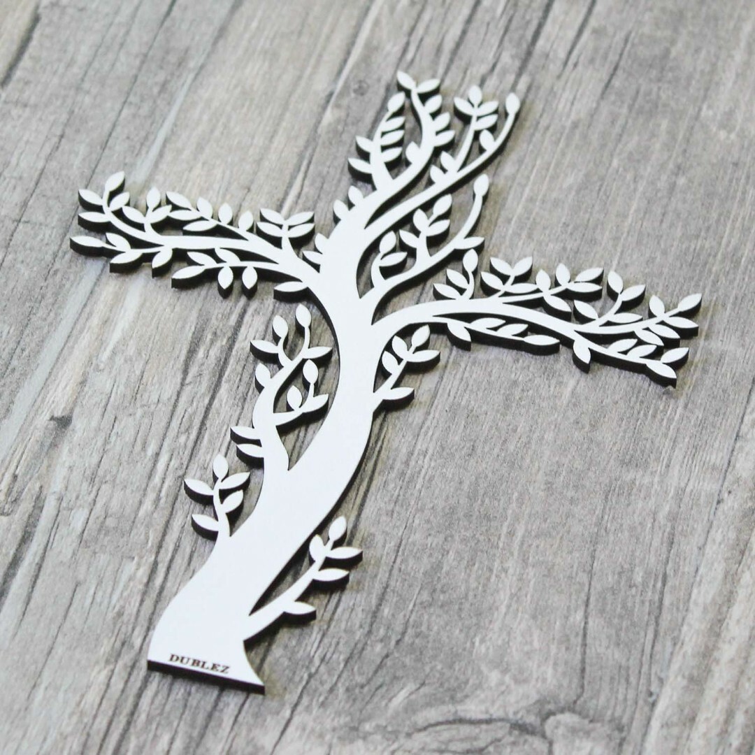 Wooden Cross on the Wall | White