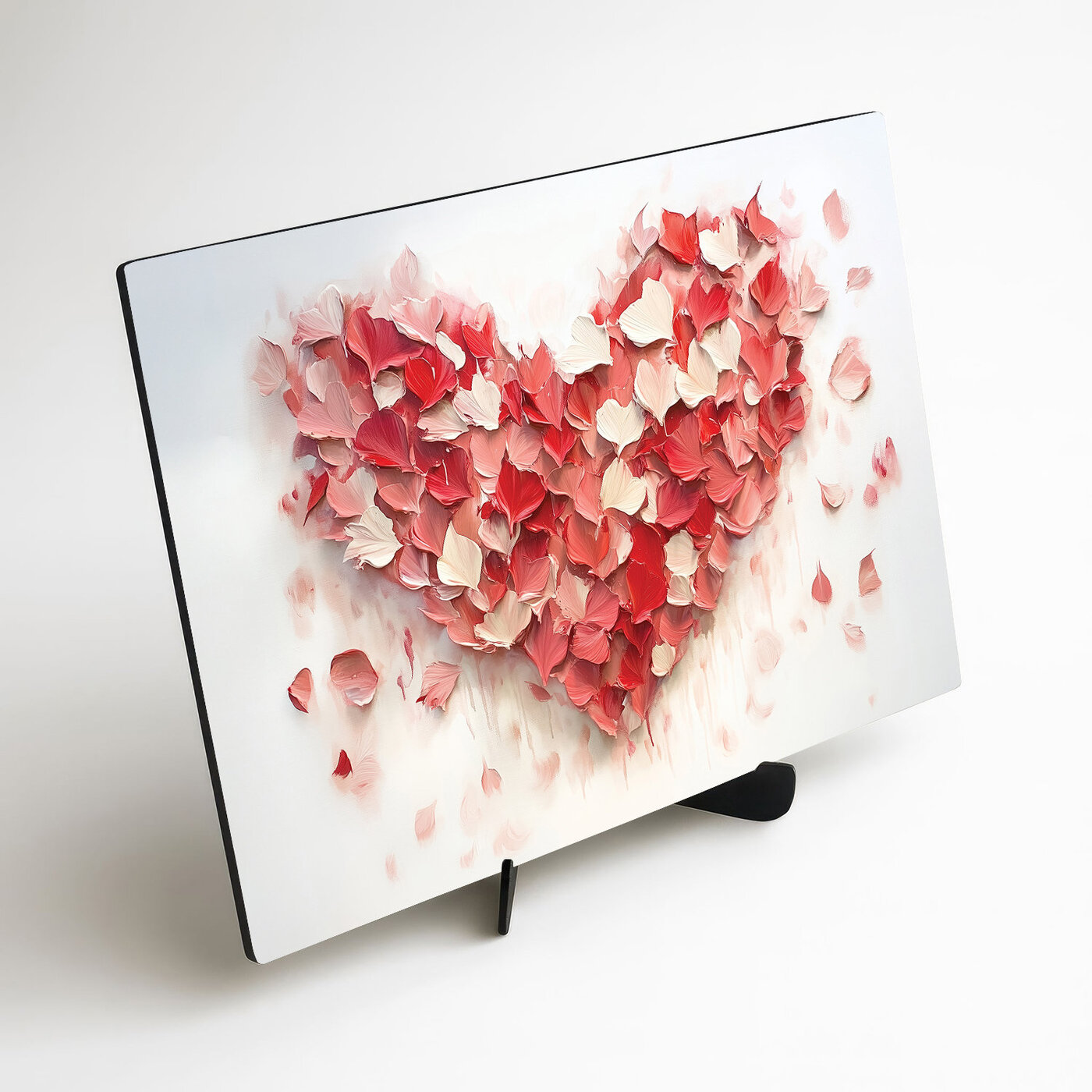 Romantic 3D Wooden Wall Art - Heart of Roses