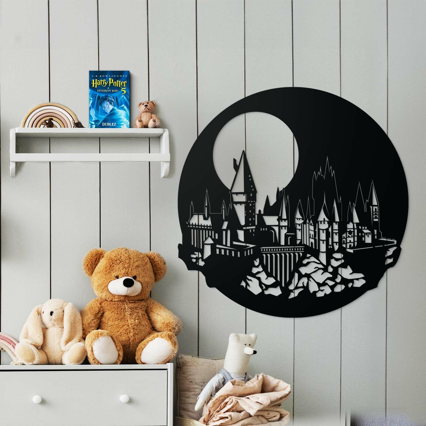 Harry Potter Wall Art - Hogwarts | Black