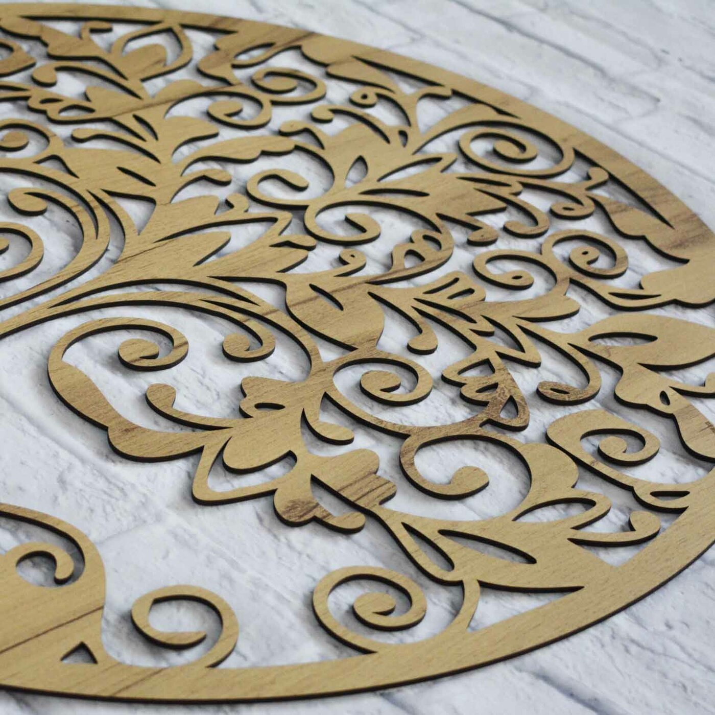 Tree of Life Orient - Wooden Decoration | Gold Craft Oak