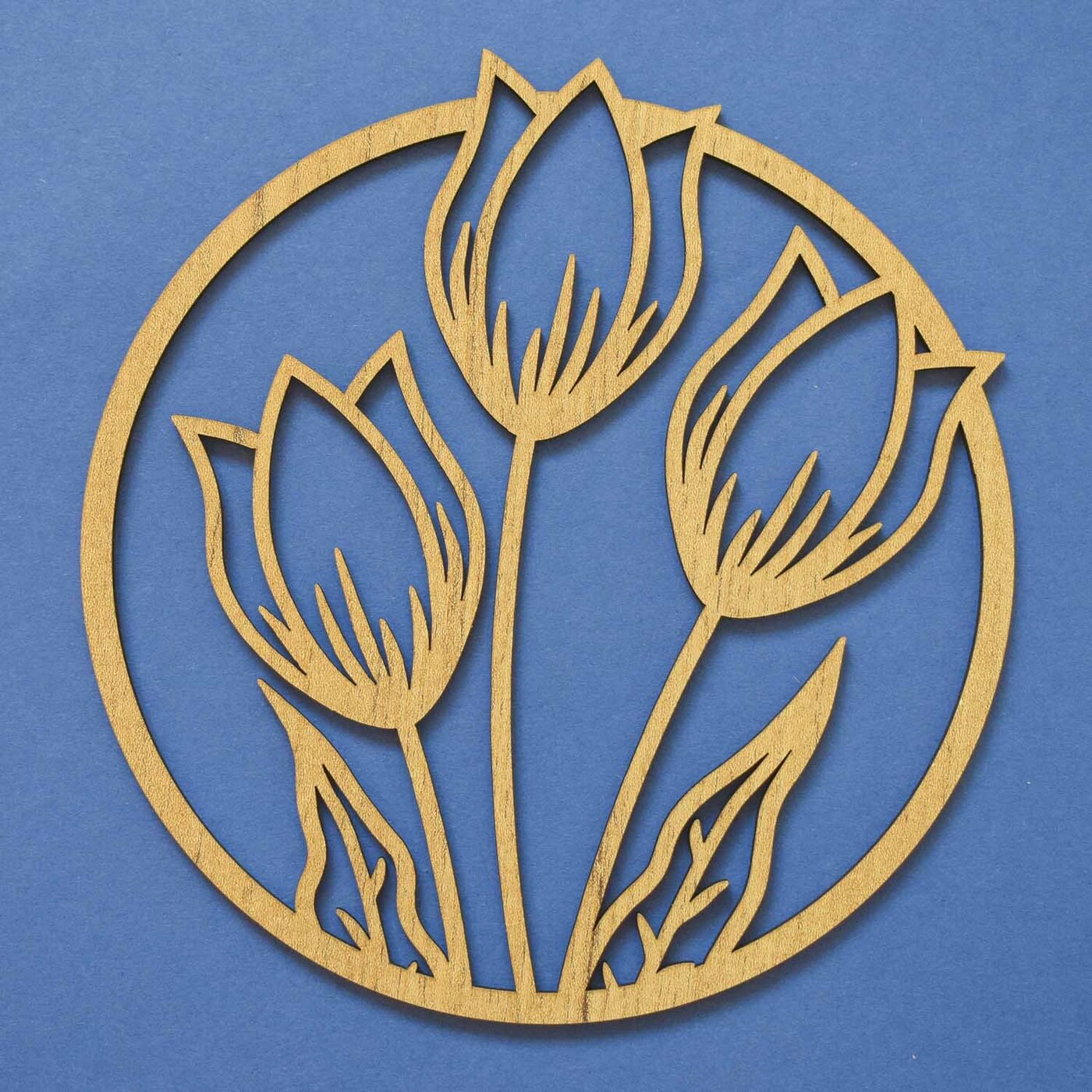 Modern Wall Art for the Kitchen - Flowers | Gold Craft Oak