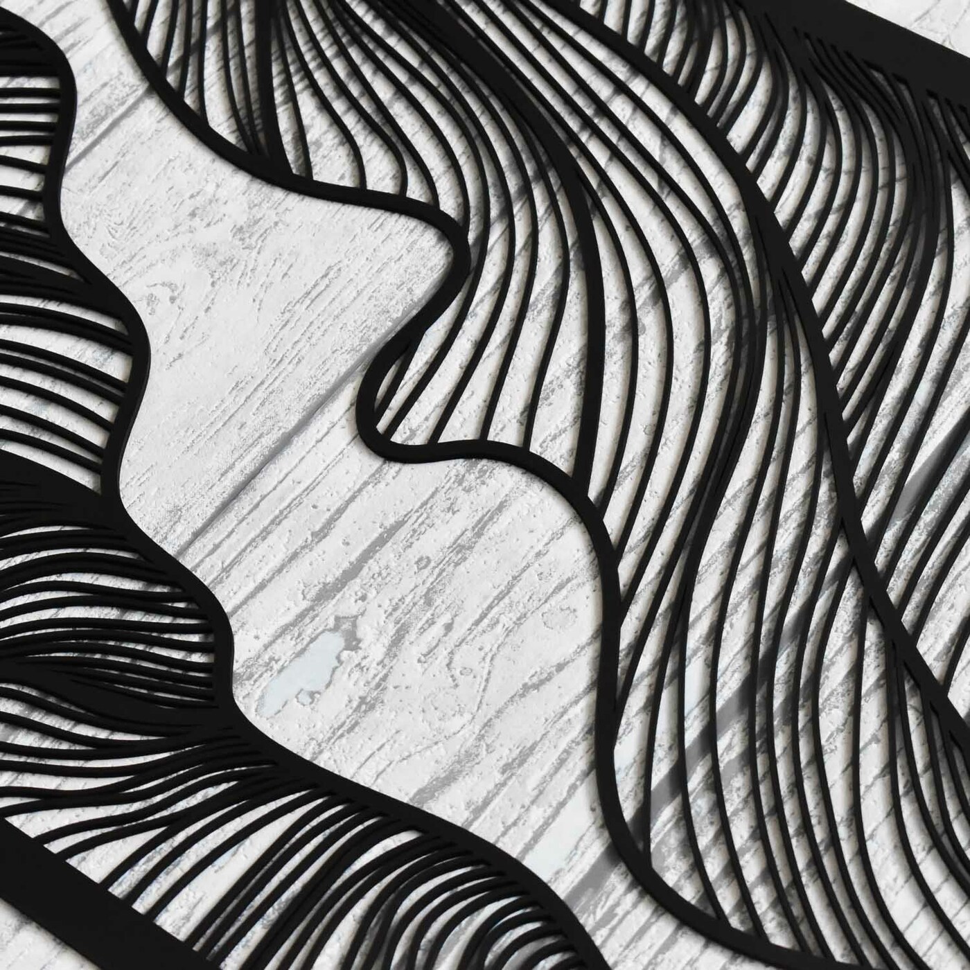 Modern kép - Folyó | Fekete