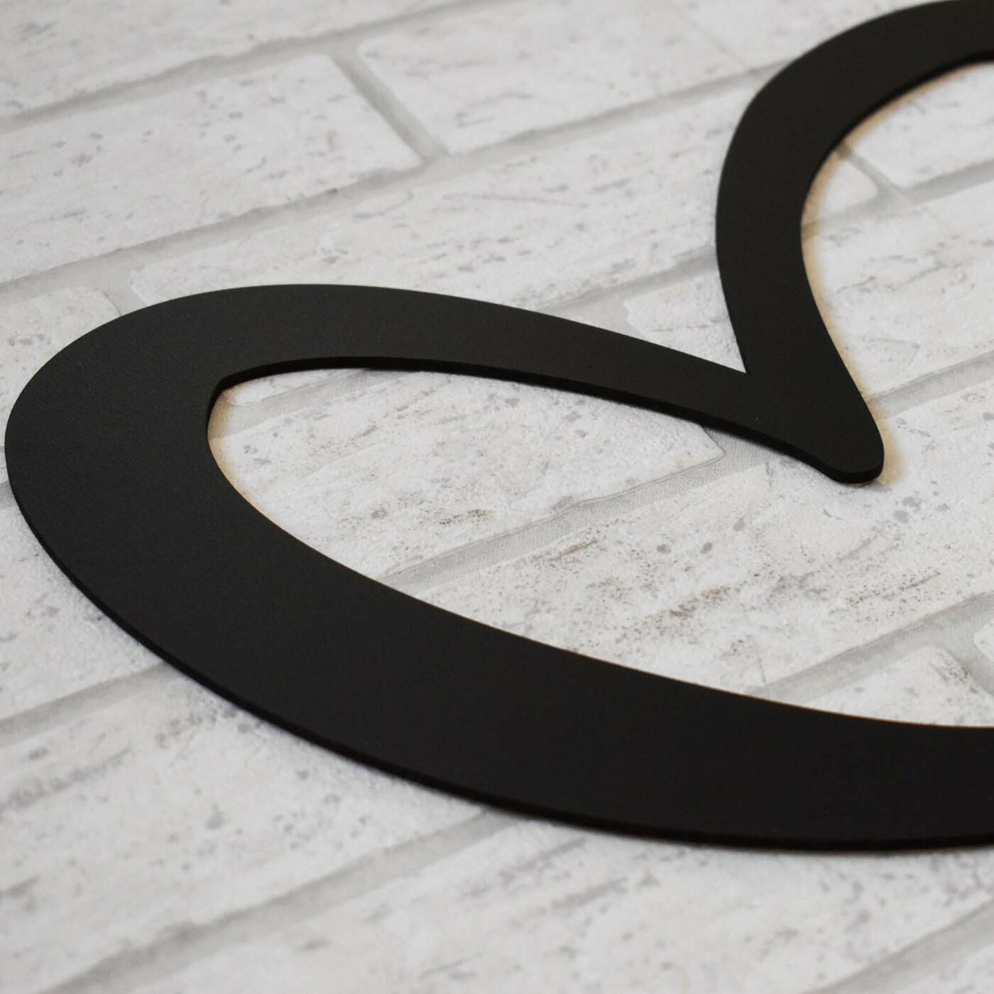 Large Wall Art Above the Bed - Infinite Love | Black