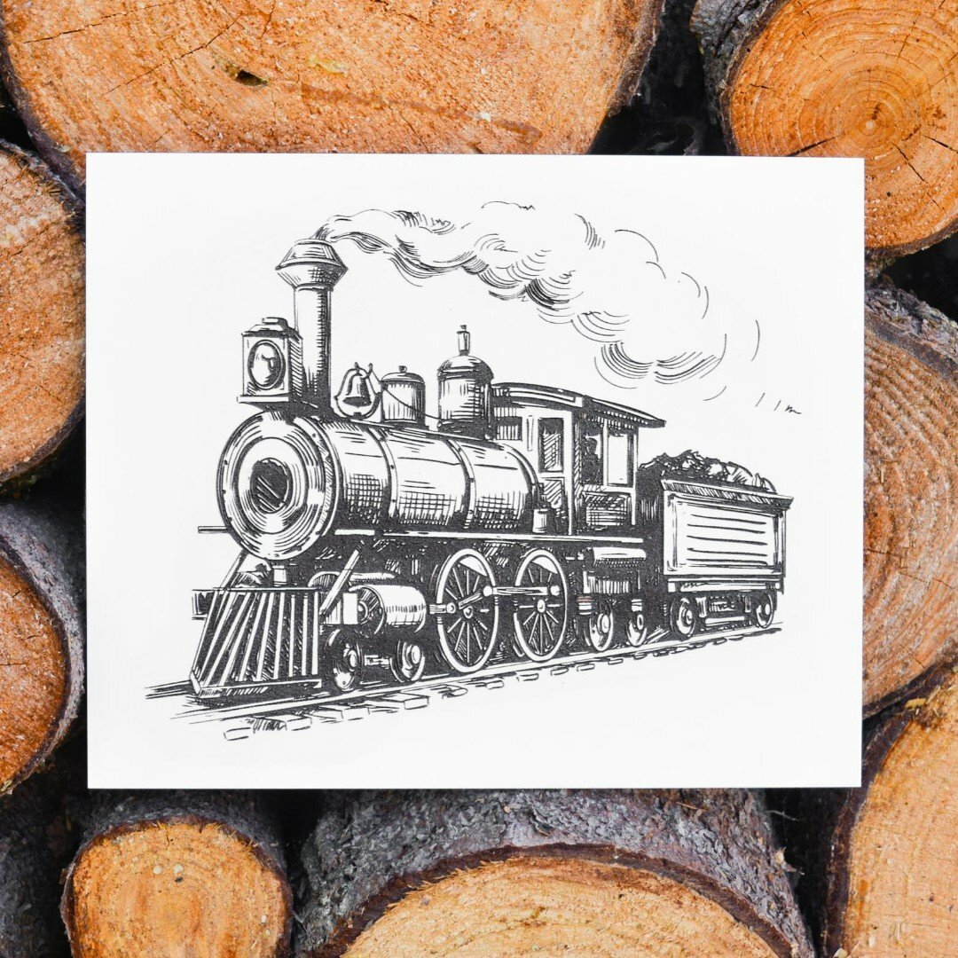 Wooden Decoration for Living Room - Locomotive, Train