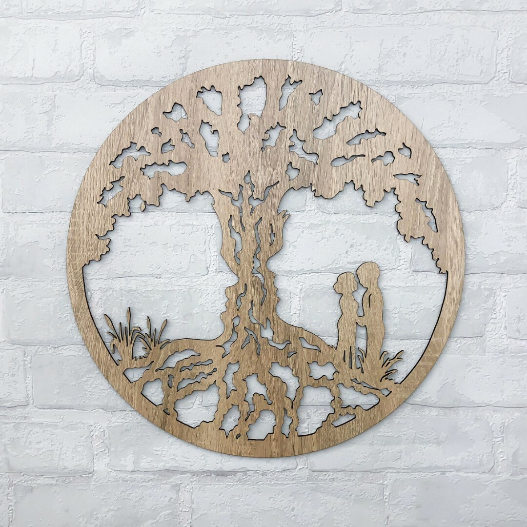 Wooden Tree of Life on the Wall - Love | Oak Sonoma