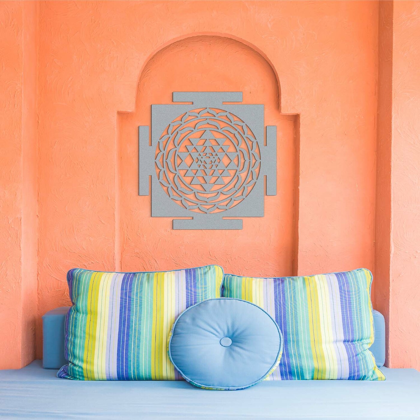 Harmonizáló mandala - Sri Yantra | Ezüst