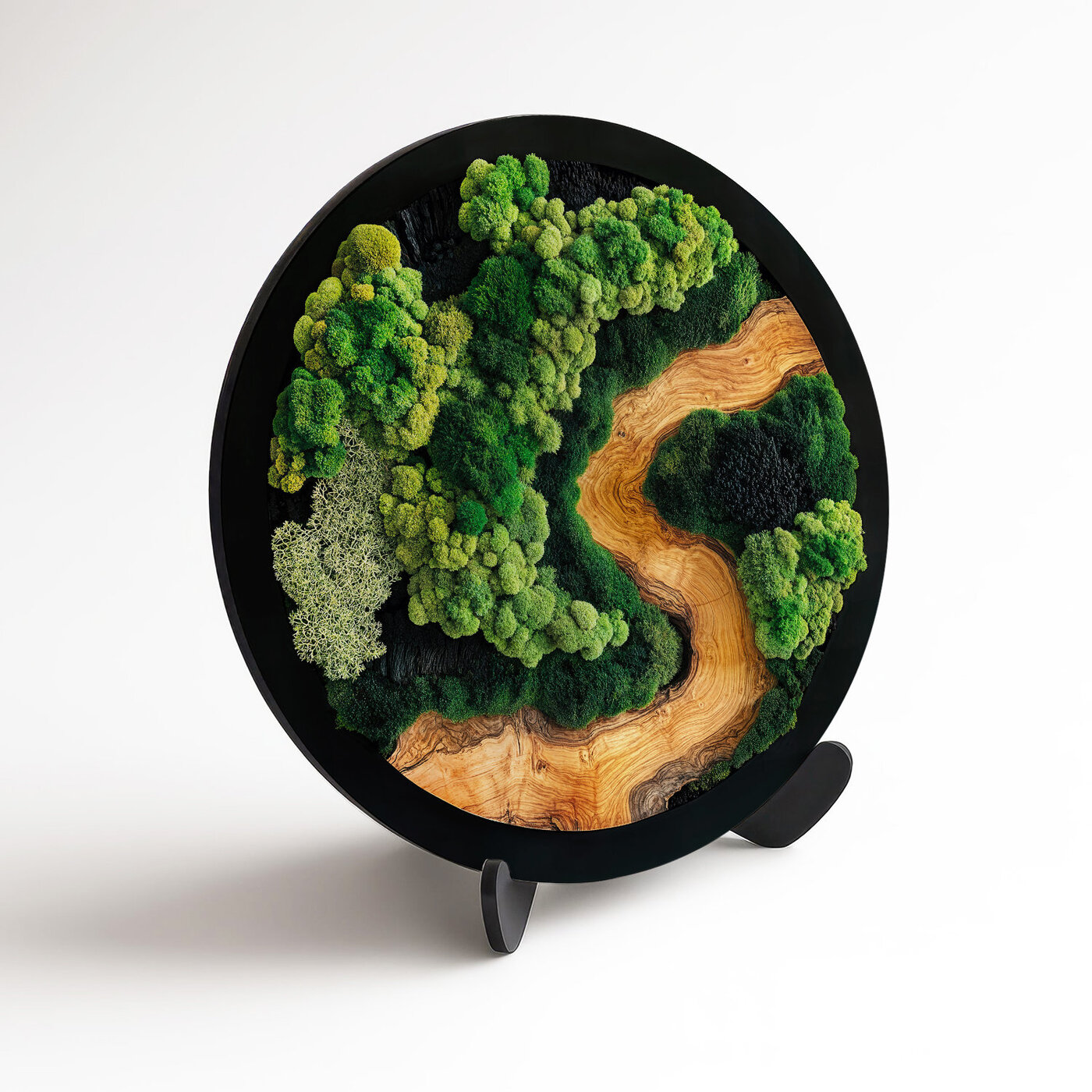 Round Moss Wall Art - Rin no Mori