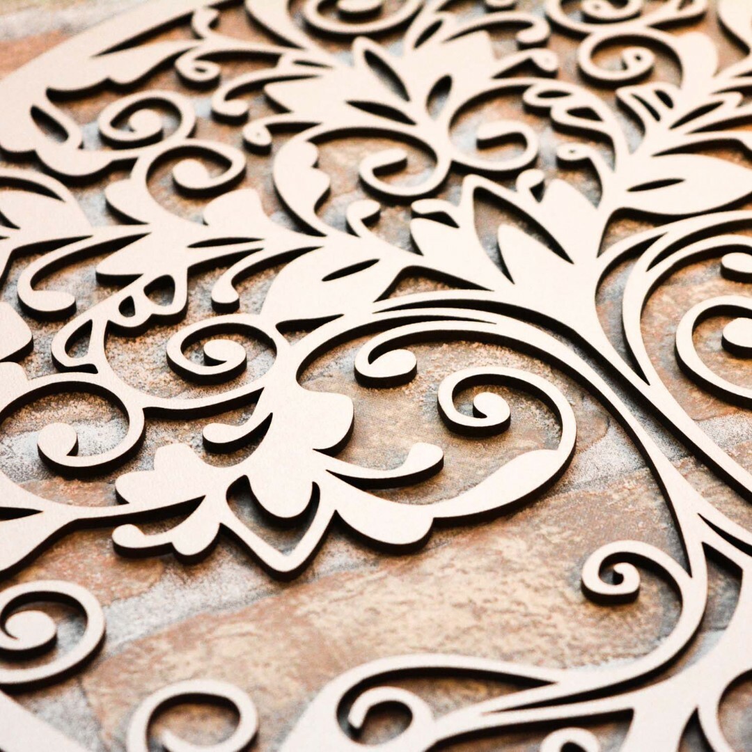 Tree of Life Orient - Wooden Decoration | White