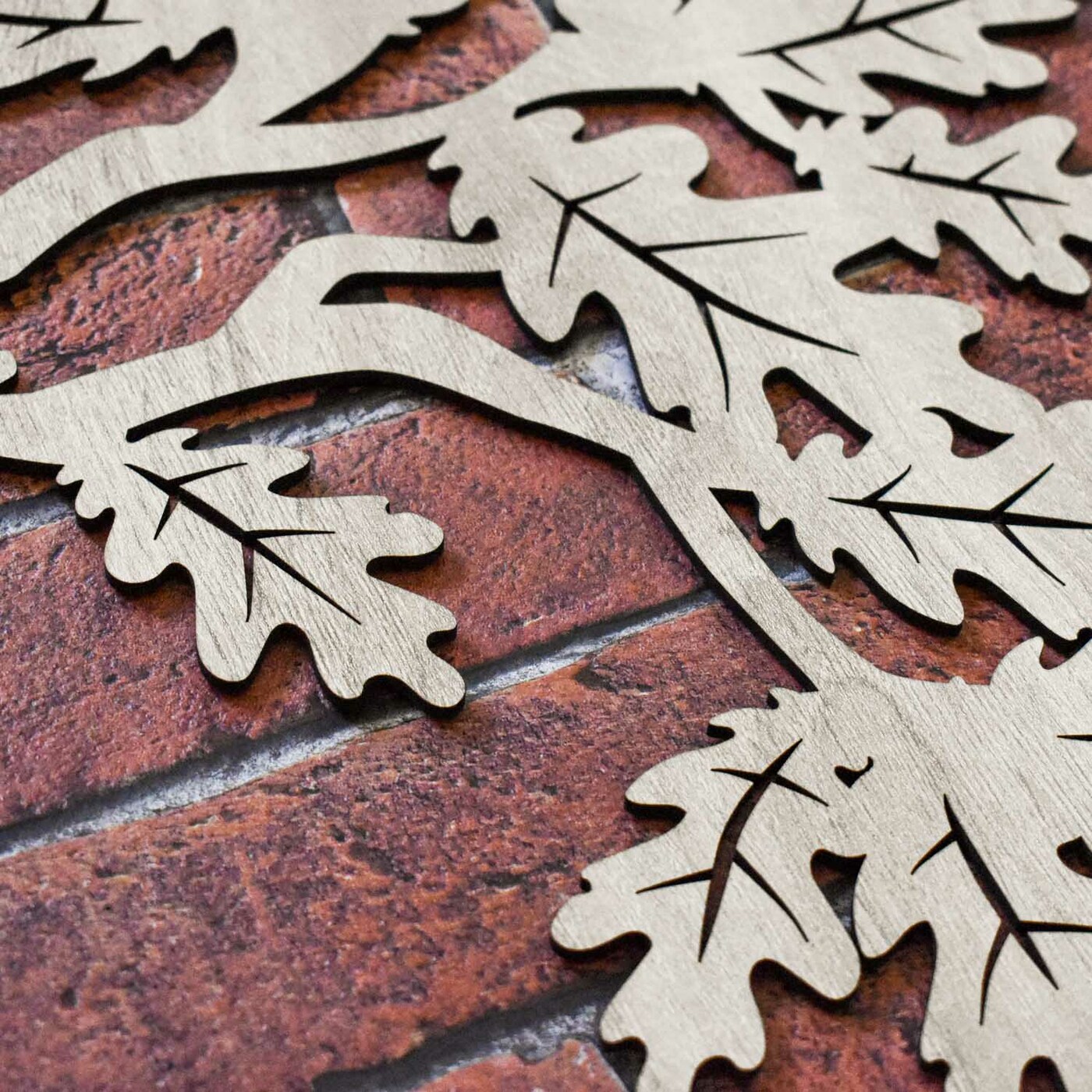 Wooden Family Tree with Photo Frames - Oak | Oak Sonoma