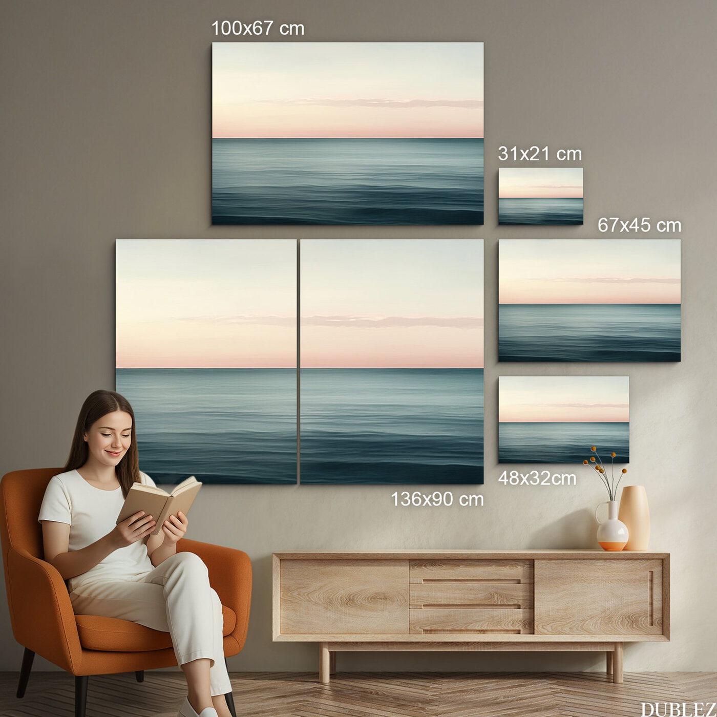 Minimalist Wall Art - Sky Over the Sea