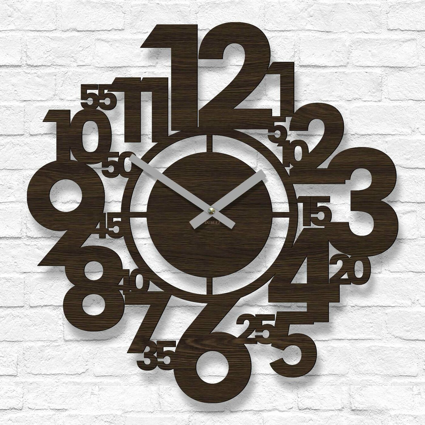 Stílusos mutatós falióra - Heures | Wenge